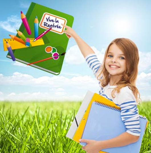 Elève attendant la rentrée